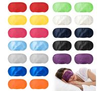 24PCS Masques de Sommeil,Multicolor Bandeau Yeux Sommeils,Masque de Nuit | Masques de Sommei,Multicolor Bandeau Yeux Sommeil,Masque de Nuit et Voyage pour Dormir,pour Voyages,Avion,Hôtel,Fête