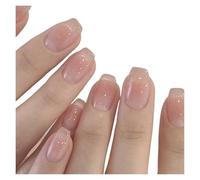 24PCS Ongles à coller œil de chat vert foncé, carrés courts brillants | Capsules en ABS pour soirée, finition brillante et forme carrée courte couvrante(Style 5,Small)