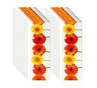 24pcs Piège à Mouches pour Fenêtre pour l'Intérieur, Autocollant Pièges à Colle Style Fleur Transparents Bandes Collantes Anti-Mouches pour Maison École Restaurant Cantine