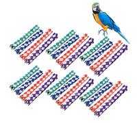 24pcs Pièges de Doigt Chinois, Jouet d'oiseau mâtain d'oiseaux colorés pour Les Oiseaux de Recherche de Nourriture 5.1 Pouces de Bambou Bambou pour Les Plats Amusants de fête des