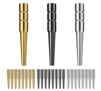 24pcs Piquets de Cribbage en Métal, Conception Conique Piquets de Planche de Cribbage Trou de 0,32cm 3 Couleurs Épingles de Cribbage Accessoires de Jeu de Société Traditionnels