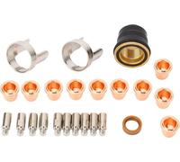 24Pcs Plasma Cutting Torch Tip Kit Consumables for IPT?60 PT?60 IPT?40 Cutter Electrode Shield Cap Stand Off Swirl Ring
