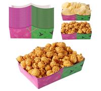 24pcs Plateaux Nourriture Sorcière, Sorcière Roses et Verts Thème Plateaux Nourriture Imperméables et Résistants à Graisse Faciles à Assembler Fournitures et Décorations Fête d'anniversaire