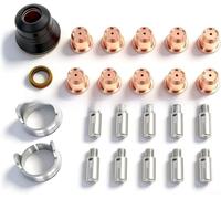 24PCS pour plasma Consumables Kit for pour s45 IPT40 Torches | 10 electrodes, 10 tips, precise cuts, various metal thicknesses, professional results
