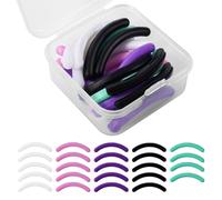 24pcs Recharge Recourbe Cils, Caoutchouc de Silicone Coussinets de Rechange pour Recourbe-Cils Recourbe-Cils Universel Outil de Maquillage Accessoires, avec Boîte de Rangement (Multicolore)
