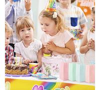 24pcs Sac Avec Poignée Pochettes Cadeau Pâque Sachets Anniversaire Boîte À Dragées Bonbons Ballotin Papier 12x6x15cm Multicolore Bonbonnière Faveur Chocolat Mariage Baptême Fête Noël Party