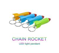 24pcs/set Mini Emergency Flashlight Keychain Outer Space Themed Party Supplies Rocket Led Flashlight Night Light Key Ring Astronaut Space Kids Birthda