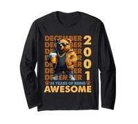 24th Birthday Bear Legends December 2001 24 Years Old Mens Manche Longue
