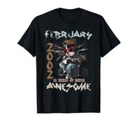 24th Birthday Dog Lover February 2002 Vintage 24 Years Old T-Shirt