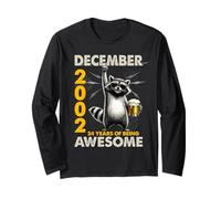 24th Birthday Raccoon December 2002 Vintage 24 Years Old Manche Longue