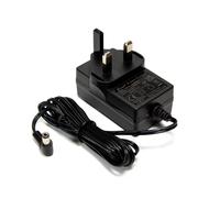 24v 1.2A power supply, right angle UK plug