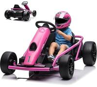 24V Drift Go-Kart électrique Enfant | 2x300W | Batterie 9Ah | Démarrage Progressif | Siège Réglable