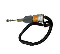 24V Electrovanne de coupure de carburant 504017345 113483 F4BE0684M 1223.3594.30 Compatible with K0BELC0 E215 N-E-W H0LLAND WX170 WX200 CASE 301BD 336B 1070 1170 1370 770 ENGlNE CAIJUN-AUTO