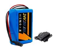 24V Lithium ION pour vélo électrique 50Ah 6S2P E-Bike Batteria Batterie Haute Puissance Con Caricabatteria E BMS Convient aux trottinettes et draisiennes électriques 24V 50Ah,XT60+DC