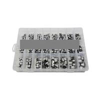 24Value Total 400PCS 1uF~1000uF 6.3V-50V SMD Aluminum Electrolytic Capacitors Assortment Kit Box NWPNLXEA