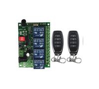 (24VAuburn) Télécommande sans fil universelle DC 12 V 24 V 4 canaux 10 A Module récepteur relais RF