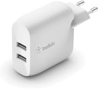 24w 2-Port Usb-A Boost Charge Mains Charger (For Iphone 14, Iphone 13, Iphone 12, Samsung Galaxy S23, S23+, S23 Ultra, S22, S22+, S22 Ultra, Pixel, And Others)