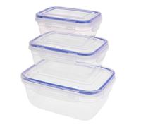 24x boîtes de conservation 3 clics Boîtes de rangement Récipients pour aliments Pain