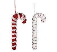 24x Décoration de canne à sucre Suspendue Noël Décoration d'arbre de Noël Avent Mur