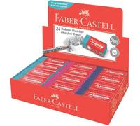 24x Faber-Castell 187221 Gomme en plastique DUST-FREE