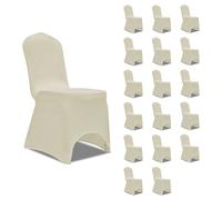 24x Housses Elastiques de Chaise Bordeaux Mariage Banquet Conférence vidaXL