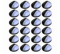 24x Lampes Solaires Murales à LED d'Extérieur Rond Noir Eclairage vidaXL