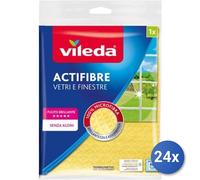 24X Lot Vileda Actifibre Vitres Et Fenêtres 36X32Cm 1Pz
