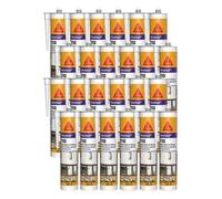 24x Mastic silicone SikaSeal 110 Menuiserie & Vitrage 300ml SIKA - Couleur: Blanc