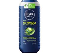 24x NIVEA Gel Douche 250ml Énergie 3en1 Shampooing Soin Corps Visage Cheveux