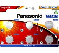 PANASONIC - Pile bouton lithium CR2025 x6