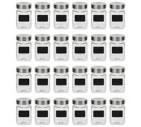 24x Pots de Conservation avec Autocollant 300 ml Bocaux à Confiture vidaXL