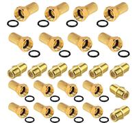 24x SAT Adapter SET Connector F to Antenna Cable Coupling F Coupling Coaxial Socket F to 16x IEC Antenna Plug and 8x IEC Antenna Socket