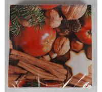24x Serviettes 20er Noël Hiver Motif Papier Serviette Jetable Décoration Avent