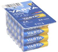 Varta Piles AA LR06 Long Life Power – Alcalines Haute performance – Boîte de 24 unités