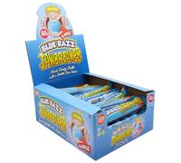24X ZED CANDY BLUE RAZZ JAWBREAKER 6 BOULES PAQUETS NOUVEAUTÉ GOMMES À MÂCHER