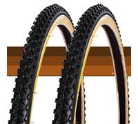 24x1.5 Pneu VTT pour Vélo de Montagne et Sentier de 24 Pouces | 24-1.5 Toute Surface à Blocs avec 24 1.5 Flanc Renforcé 40-65 PSI Charge Max(2pcs)