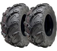 24x10.00-12 ATV Quad Tyres OBOR Mudsling Tubeless Road Legal 267kgs (Set of 2)