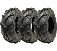 24x8.00-12 ATV Quad Tyre OBOR Mudsling WU05 Tubeless Road Legal 217kg (Set of 3)