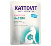 24x85g Kattovit Gastro Saumon, Riz - Pâtée Pour Chat