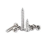 25-1000 pièces type-PA M1-M5 acier au carbone nickelé tête cylindrique empreinte cruciforme vis autotaraudeuses, M2x16mm(500 pièces)