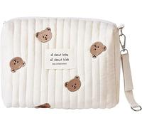 25*17*10cm Trousse De Soin Bebe Naissance Sac a Langer Bebe Universels Organisateur de Maman Fermeture à Glissière à Une Épaule Broderie, à Main Maman Sacs à Langer pour Voyage et Activités Plein Air