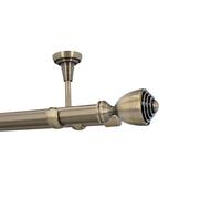 25/19mm Kit de tringle a rideau Metal Fixation au Plafond Laiton Antique 160 cm Aura