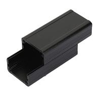 25 * 25 * 50mm (sable noir) split petite coque en aluminium boîtier en aluminium de refroidissement électronique PCB câblage boîtier en aluminium protection contre la foudre coque en aluminium