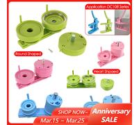 25/32/37/44/58/75mm fabricant de badges moules bricolage bouton fabricant de badges presse Machine Interchangeable moule rond Badge poinçonnage Die Rond de 58 mm rose