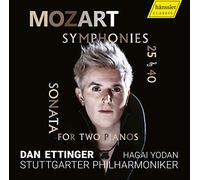 モーツァルト : 交響曲第25&40番 | 2台のピアノためのソナタ / ダン・エッティンガー (Mozart: Symphony No.25&40, Sonata for two Pianos / Dan Ettinger) [CD] [Import] [日本語帯・解説付]