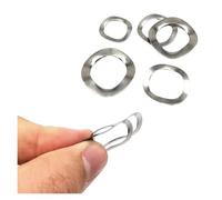 25/50/100 Pièces M3 À M25 304 Arbres De Roulement En Acier Inoxydable Trois Vagues Type De Crête Joint De Rondelle À Ressort(50pcs M16x21x0.30mm)