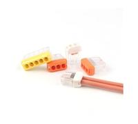 25/50/100PCS Fast Compact wire splicing Connector 2/3/5 Pin Terminal Block Push-in Conductor Wiring Connector 0.5-2.5mm2· NWPNLXEA(NC-203,100PCS)