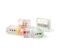 25/50/100PCS Quick Conductor Wiring Connector Compact Wire Connector 2/3/4/5Pin Push-in Terminal Block AWG18-12 NWPNLXEA(255,100PCS)