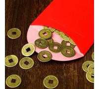 25/50 pcs Pièces de Feng Shui du Nouvel An chinois, pièces porte-bonheur et de prospérité I-Ching, accessoires décoratifs pour artisanat DIY pour la santé et la richesse 25 pièces,50 piècesAlliage de 