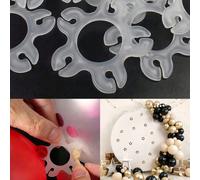 25/50 pièces Clips de ballons, Connecteurs de cadre d'arche de ballons, Clips de liaison de ballons, Ensemble de points de colle de ballons, pour la décoration d'arches de ballons, de colonnes, convie